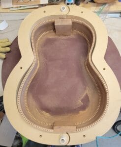 Adding radius to kerfed lining
